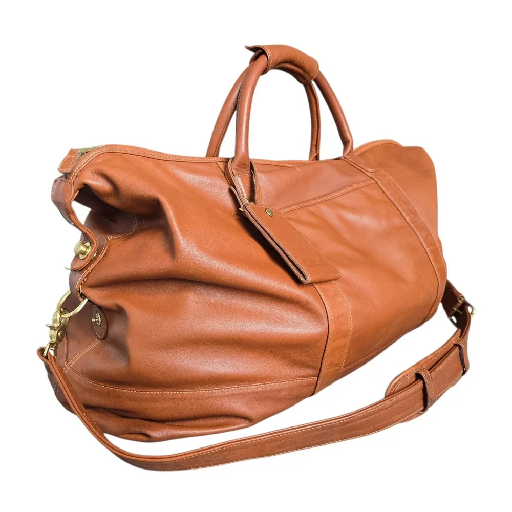 Vintage Coach Cabin Bag Large no. 503 in British Tan Made in Mexico VGUC